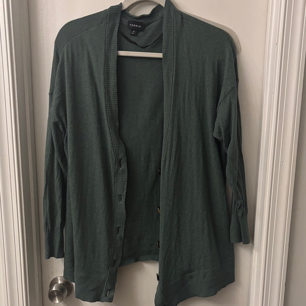 Torrid Women's Forest Green Cardigan